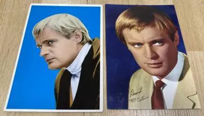 The Man from U.N.C.L.E. (TV 1964) - David McCallum - Set of 2 Postcards