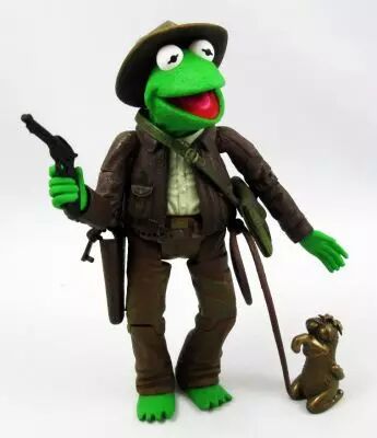 The Muppet Show - Palisades - Adventure Kermit \ Indiana Jones\  (loose)