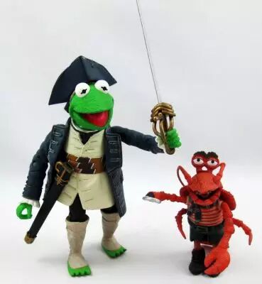 The Muppet Show - Palisades - Captain Abraham Smollet (Kermit) & Polly Lobster (loose)