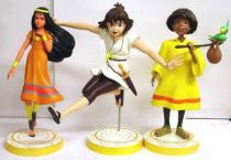 The Mysterious Cities of Gold - Set of 3 statues - Estaban, Zia, Tao & Pichu - Custom Arts