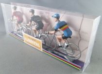 The Original Flandriens - Cycliste Métal - Les Héros - Eddy Merckx (3) Maillot Sol Superia + Moltoni Noir + Champion de Belgique