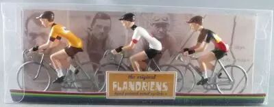 The Original Flandriens - Cycliste M�tal - Les H�ros - Eddy Merckx (4) Maillot C&A + Moltoni Belgique + Faema Orange