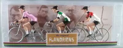 The Original Flandriens - Cycliste M�tal - Les H�ros - Eddy Merckx (5) Maillot Faemino + Moltoni Rose + Bieren van Bever