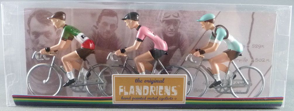 Boite de 20 Pièces 4 Couleurs The Original Flandriens Cycliste Plastique