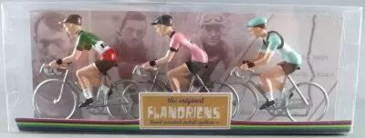 The Original Flandriens - Cycliste M�tal - Les H�ros - Fausto Coppi Maillot Legnano + Bianchi Pirelli + Bianchi Ursus