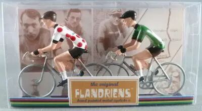 The Original Flandriens - Cycliste M�tal - Tour de France - Maillot � Pois + Maillot Vert