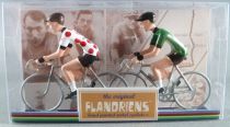The Original Flandriens - Cycliste Métal - Tour de France - Maillot à Pois + Maillot Vert