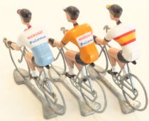 The Original Flandriens -Cyclist (Metal) - The Cycling Hero\'s - Bahamontes 3Pack Margnat Paloma blue + Orange + Spain Jerseys