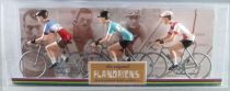 The Original Flandriens -Cyclist (Metal) - The Cycling Hero\'s - Jacques Anquetil 3Pack Helyet\' + Bianchi + Bic Jerseys