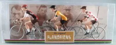 The Original Flandriens -Cyclist (Metal) - The Cycling Hero\'s - Lucien Van Impe 3Pack Lejeune + Gitane + Gitane Polka 