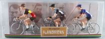 The Original Flandriens -Cyclist (Metal) - The Cycling Hero\'s - Tom Boonen 3Pack Omega Quick Step + Us Postal + Omega Belgium