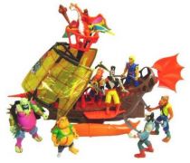The Pirates of Dark Water - Hasbro - Complete set of 8 action figures & 1 vehicle