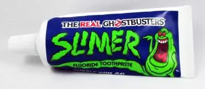 The Real Ghostbusters - Slimer Fluoride Toothpaste tube