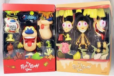 The Ren & Stimpy Show - Super7 - Figurines articul�es Ultimate Deluxe Ren & Stimpy