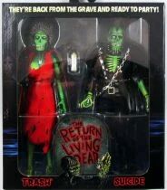 The Return of the Living Dead - Trash & Suicide - 8\  clothed retro figure - NECA