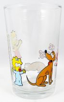 The Simpsons - Amora Mustard glass - Lisa, Maggie & Santa\'s Little Helper