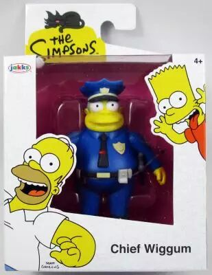 The Simpsons - Jackks Pacific - 3\  Action-Figure Chief Wiggum