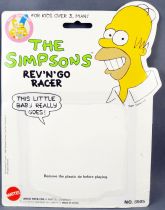 The Simpsons - Mattel 1990 - Set of 8 cardbacks : Homer, Marge, Bart, Lisa, Maggie, Nelson, Bartman, Rev\'n Go Racer