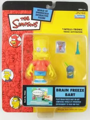 The Simpsons - Playmates - Brain Freeze Bart (Series 16)