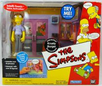 The Simpsons - Playmates - Krusty Burger (avec Pimply Faced Teen)