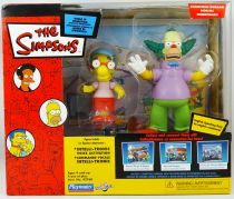 The Simpsons - Playmates - Krustylu Studios (avec Milhouse et Krusty le Clown)