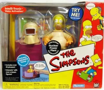 The Simpsons - Playmates - Nuclear Power Plant with Radioactive Homer