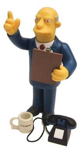 The Simpsons Playmates Superintendant Chalmers Series 8 Loose Figure 