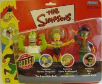 The Simpsons - Playmates - The Ingestible Bulk, Vampiredna & Captain Kwik