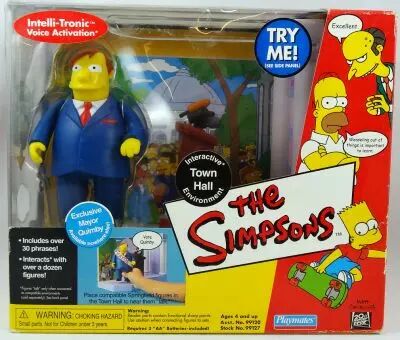 The Simpsons - Playmates - Town Hall with Mayor Quimby
