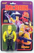 The Simpsons - Super7 ReAction - Set de 4 figurines : McBain, Scoey, Senator Mendoza, Commando McBain