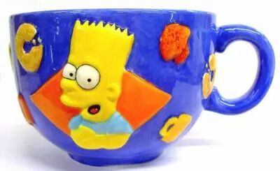 The Simpsons - Tropico Diffusion - Bart Simpson Ceramic Breakfast Bowl