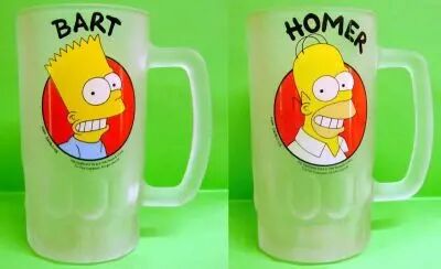 The Simpsons - Tropico Diffusion - Homer & Bart Simpson Beer Mug