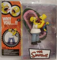 The Simpsons - Why you...!! Homer and Bart at each other\'s throats - McFarlane