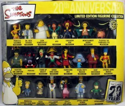 The Simpsons - Winning Moves - The Simpsons 20th Anniversary - 21 pvc figures gift set \ The Simpsons The Movie\ 