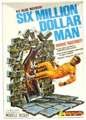 6 Million Dollar Man Bionic Bustout キット 6 Million Dollar Man Fight For Survival & Bionic Bustout Model Kit