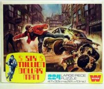 The Six Million Dollar Man - Merchandising Whitman puzzle - Steve Austin vs car - Mint in box