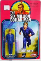 The Six Million Dollar Man - Zica - Set de 3 figurines : Steve Austin & Bionic Bigfoot