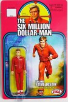 The Six Million Dollar Man - Zica - Set de 3 figurines : Steve Austin & Bionic Bigfoot