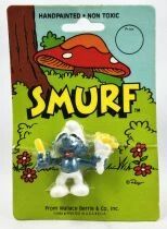The Smurf (Les Schtroumpfs) - Wallace Berrie & Co. / Schleich -  Schtroumpf avec cornet de frites