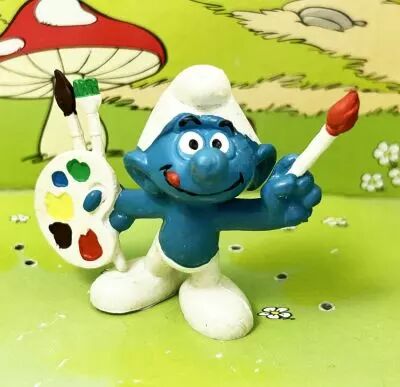 The Smurfs - Bully - 20089 Painter artist Smurf