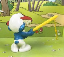 The Smurfs - Bully - 20101 Fisherman Smurf (yellow fishing rod)