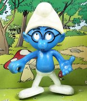 The Smurfs - Céji Bendable Figure - Brainy Smurf (loose)