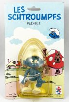 The Smurfs - Céji Bendable Figure - Greedy Smurf (mint on card)