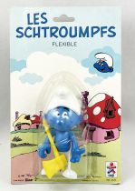 The Smurfs - Céji Bendable Figure - Lumberjack Smurf (mint on card)