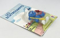 The Smurfs - Céji Bendable Figure - Lumberjack Smurf (mint on card)