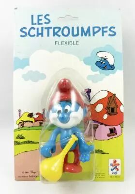 The Smurfs - C�ji Bendable Figure - Papa Smurf (mint on card)