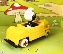 The Smurfs - Die-Cast vehicule Esci - Black Smurf in yellow car (loose)
