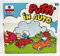 The Smurfs - Die-Cast vehicule Esci - Black Smurf in yellow car (mint in box)