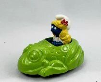 The Smurfs - Die-Cast vehicule Esci - Smurfette green frog car (Loose)