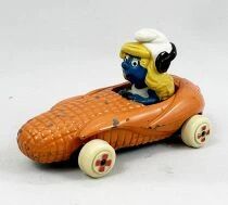 The Smurfs - Die-Cast vehicule Esci - Smurfette yellow corn car (Loose)